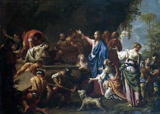 Francesco Trevisani The Raising of Lazarus - Canvas Print
