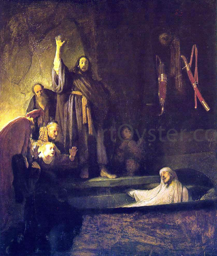 Rembrandt Van Rijn The Raising of Lazarus - Canvas Print