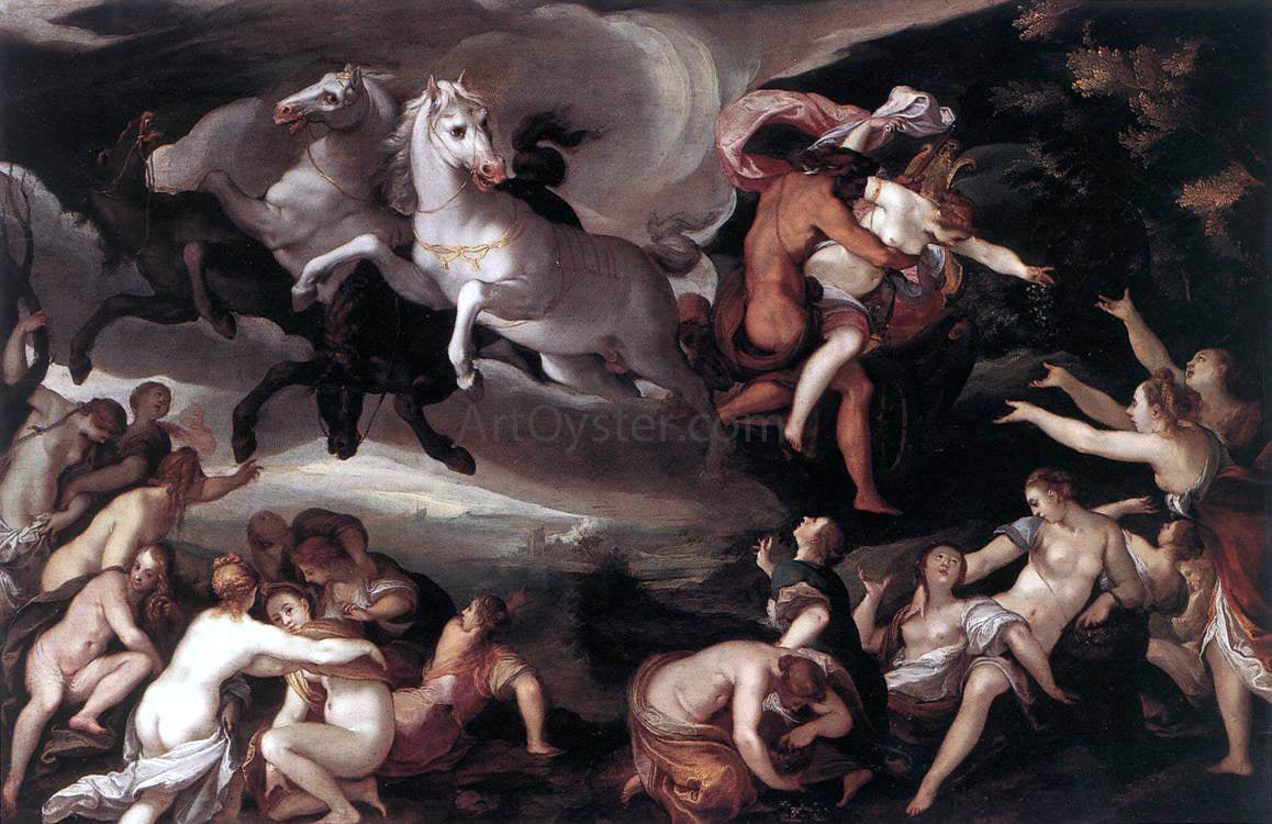 The Elder Joseph Heintz The Rape of Proserpina - Canvas Print