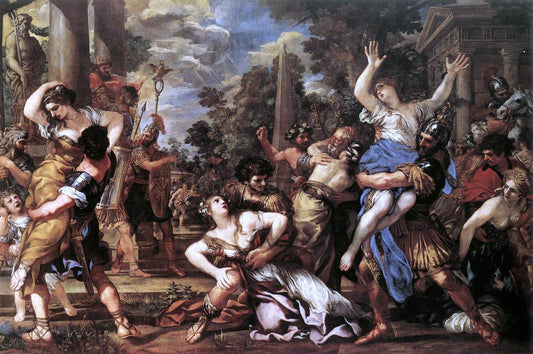 Pietro Da Cortona The Rape of the Sabine Women - Canvas Print