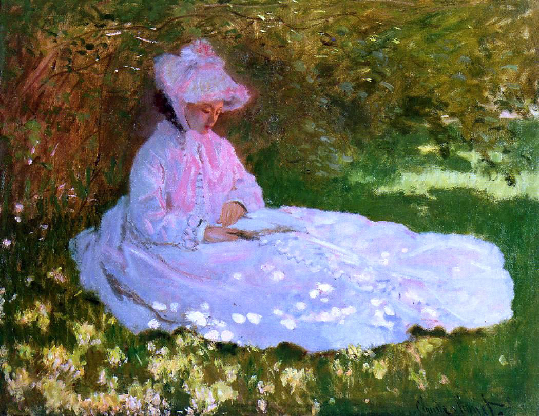 Claude Oscar Monet The Reader - Canvas Print