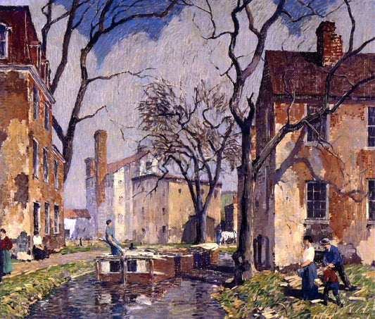 Robert Spencer The Red Boat - Canvas Print