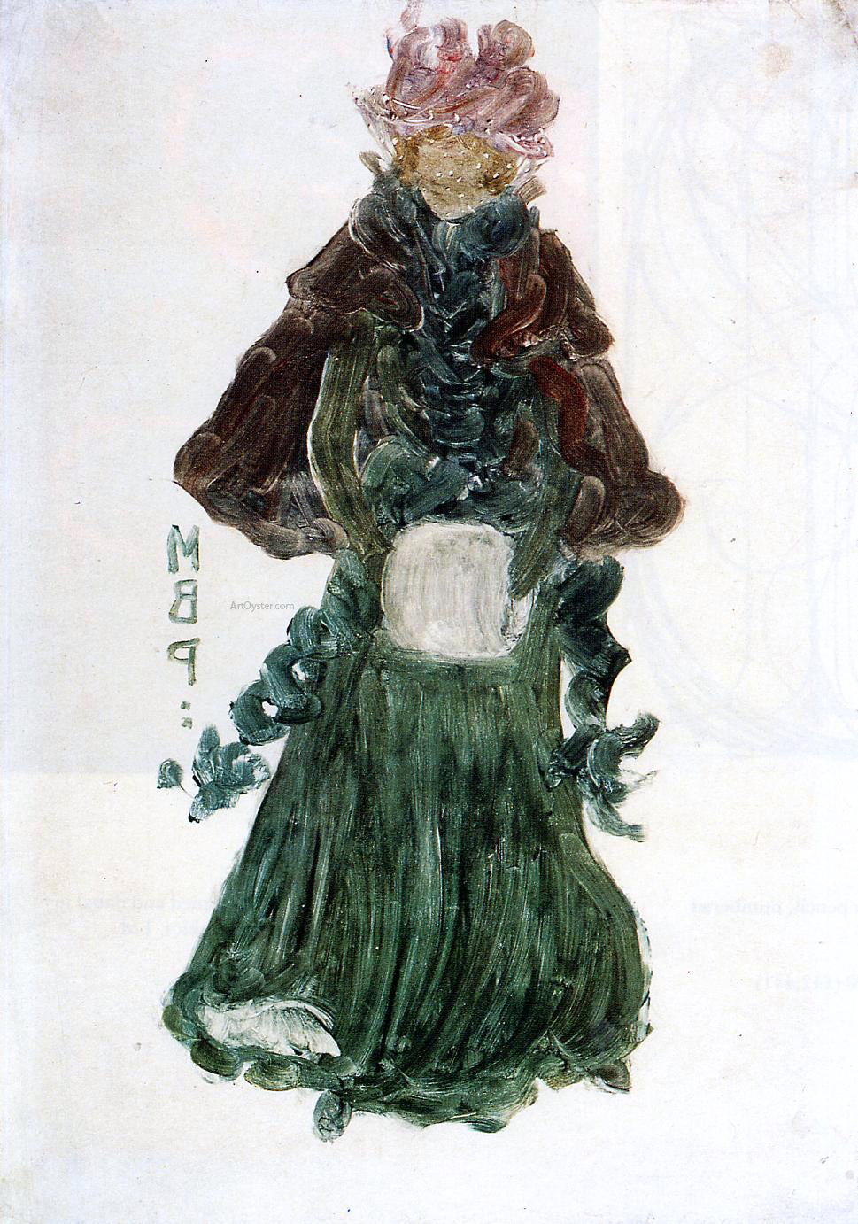 Maurice Prendergast The Red Cape - Canvas Print