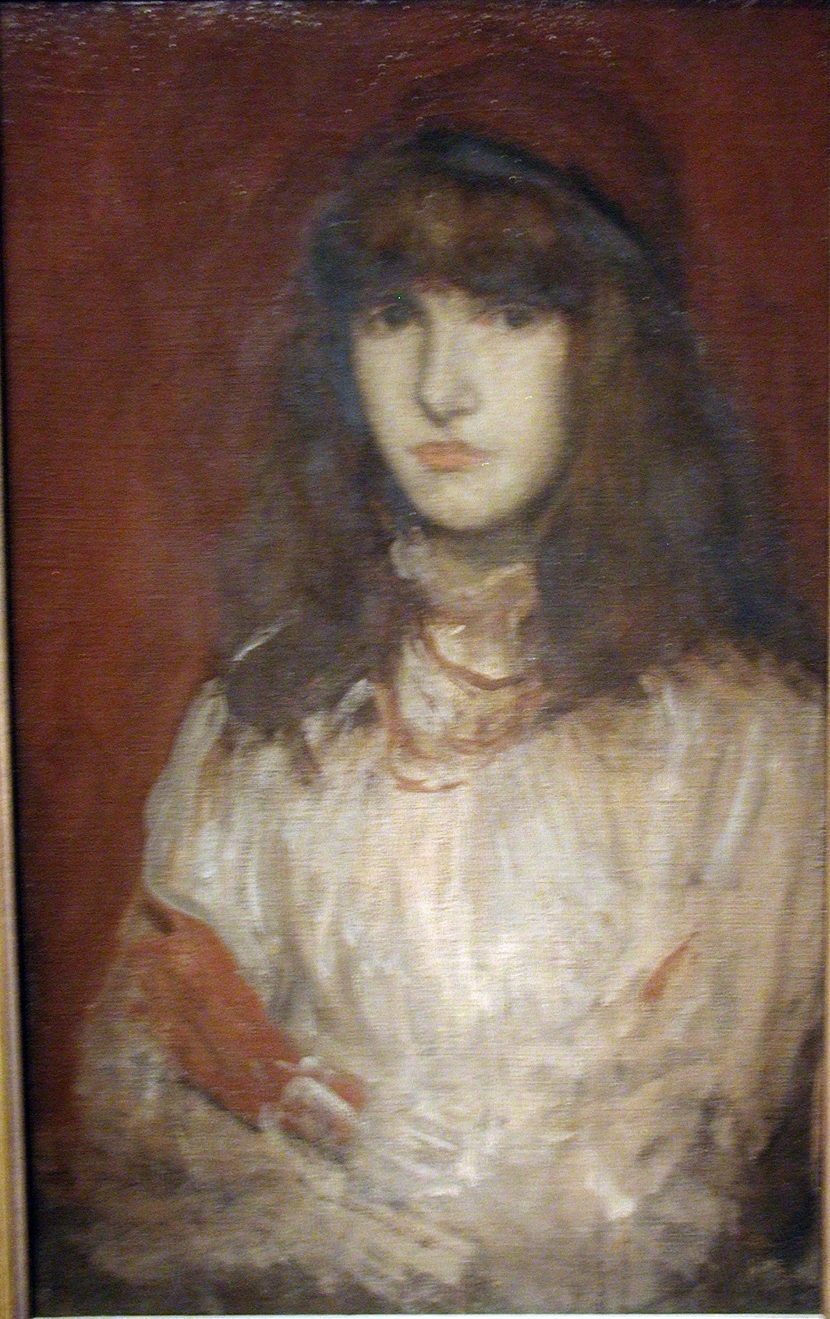 James McNeill Whistler The Red Glove - Canvas Print