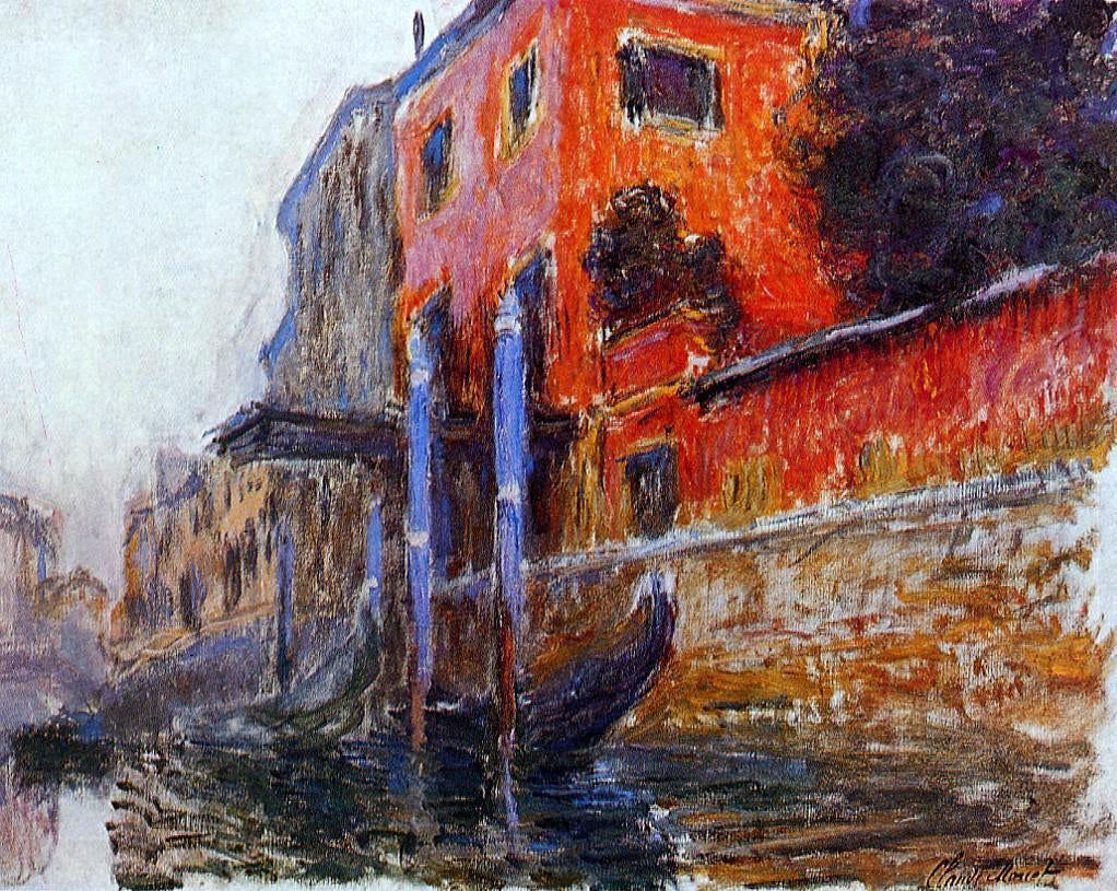 Claude Oscar Monet A Red House - Canvas Print