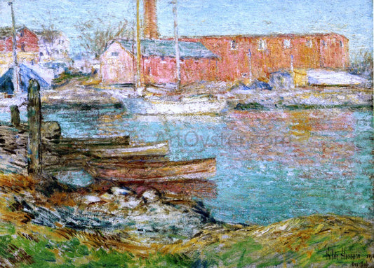 Frederick Childe Hassam The Red Mill, Cos Cob - Canvas Print