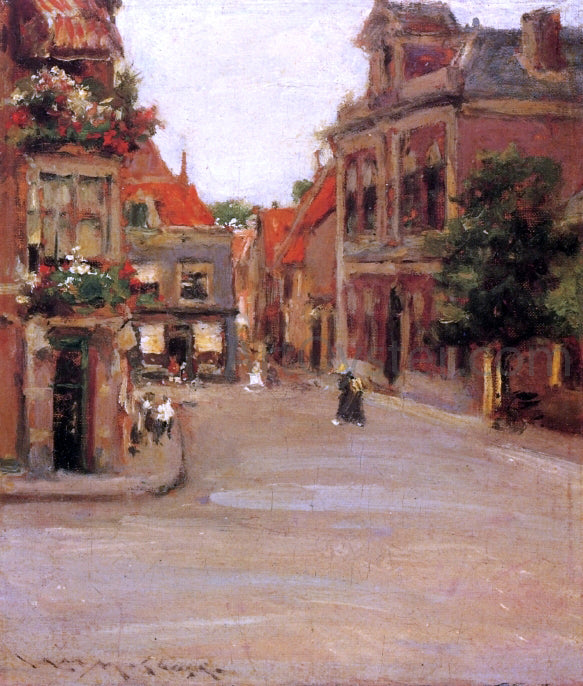 William Merritt Chase The Red Roofs of Haarlem (also known as A Street in Holland) - Canvas Print