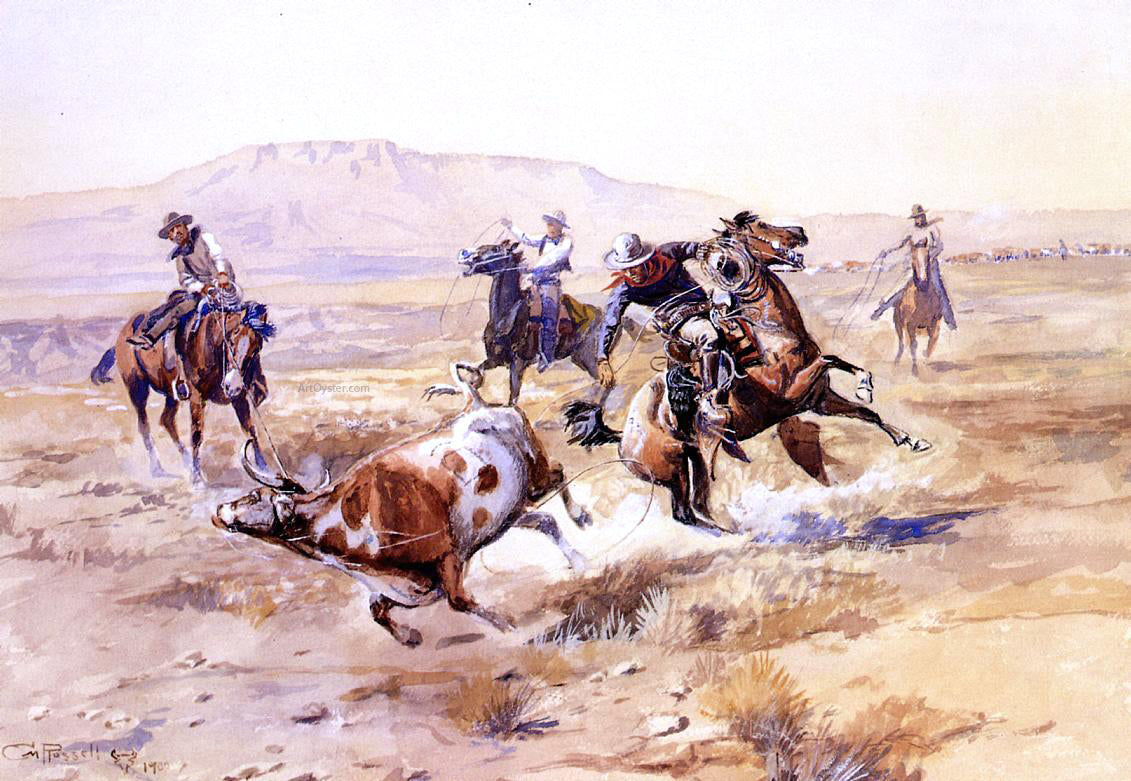 Charles Marion Russell The Renegade - Canvas Print