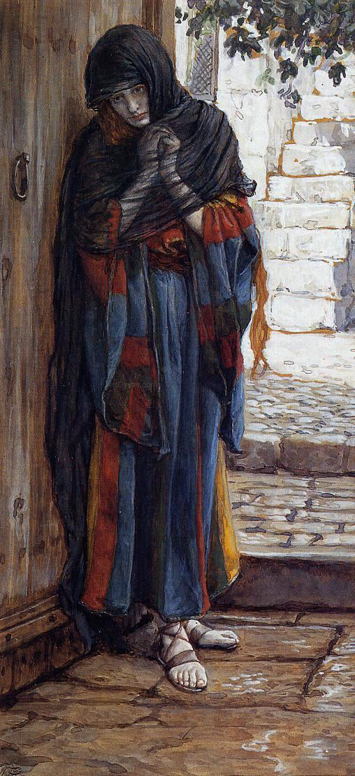 James Tissot The Repentant Magdelene - Canvas Print