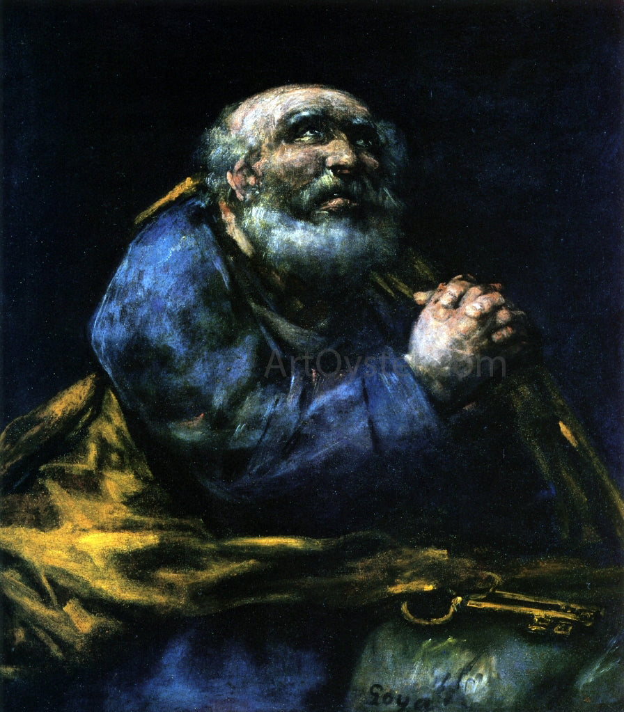Francisco Jose de Goya Y Lucientes The Repentant Saint Peter - Canvas Print