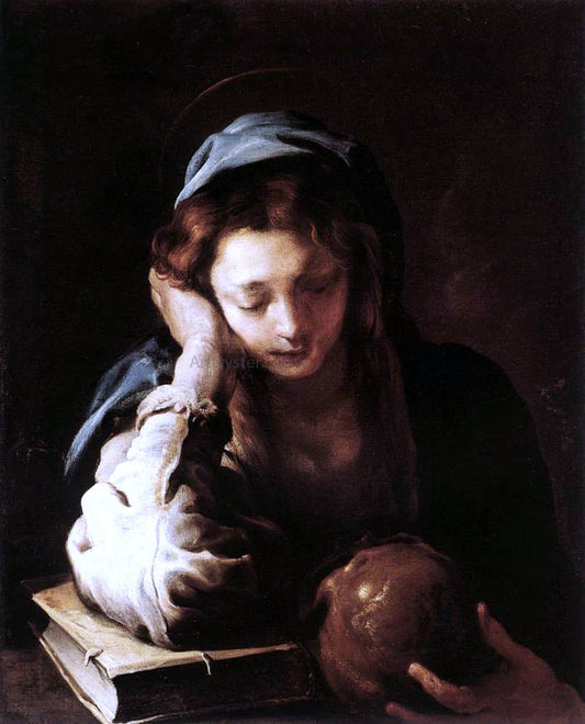 Domenico Feti The Repentant St Mary Magdalene - Canvas Print