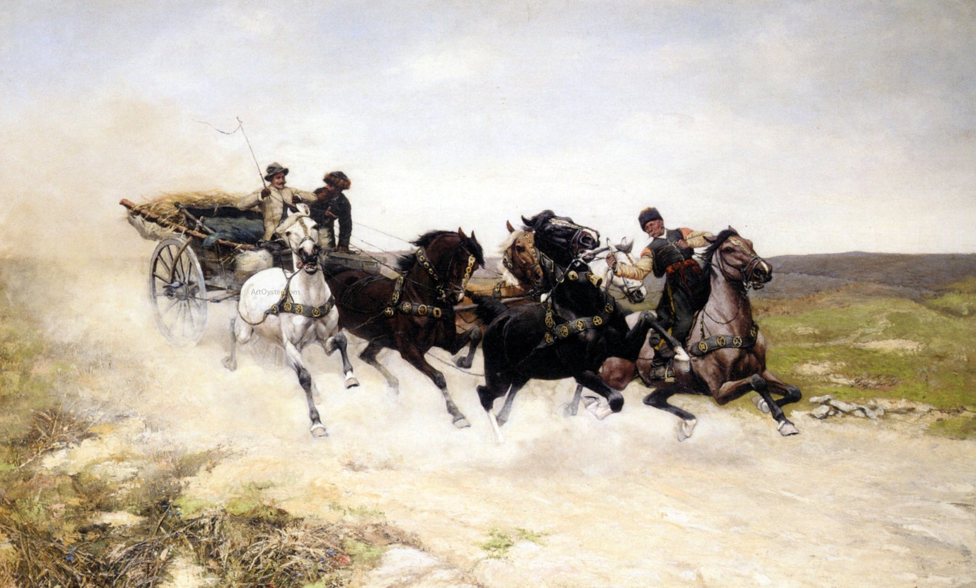 Bodhan Von Kleczynski The Rescue - Canvas Print