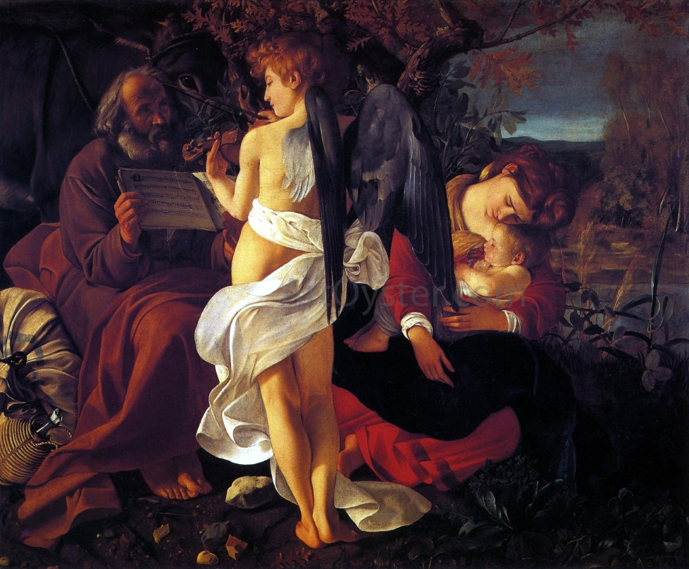 Caravaggio The Rest on the Flight into Egypt - Canvas Print