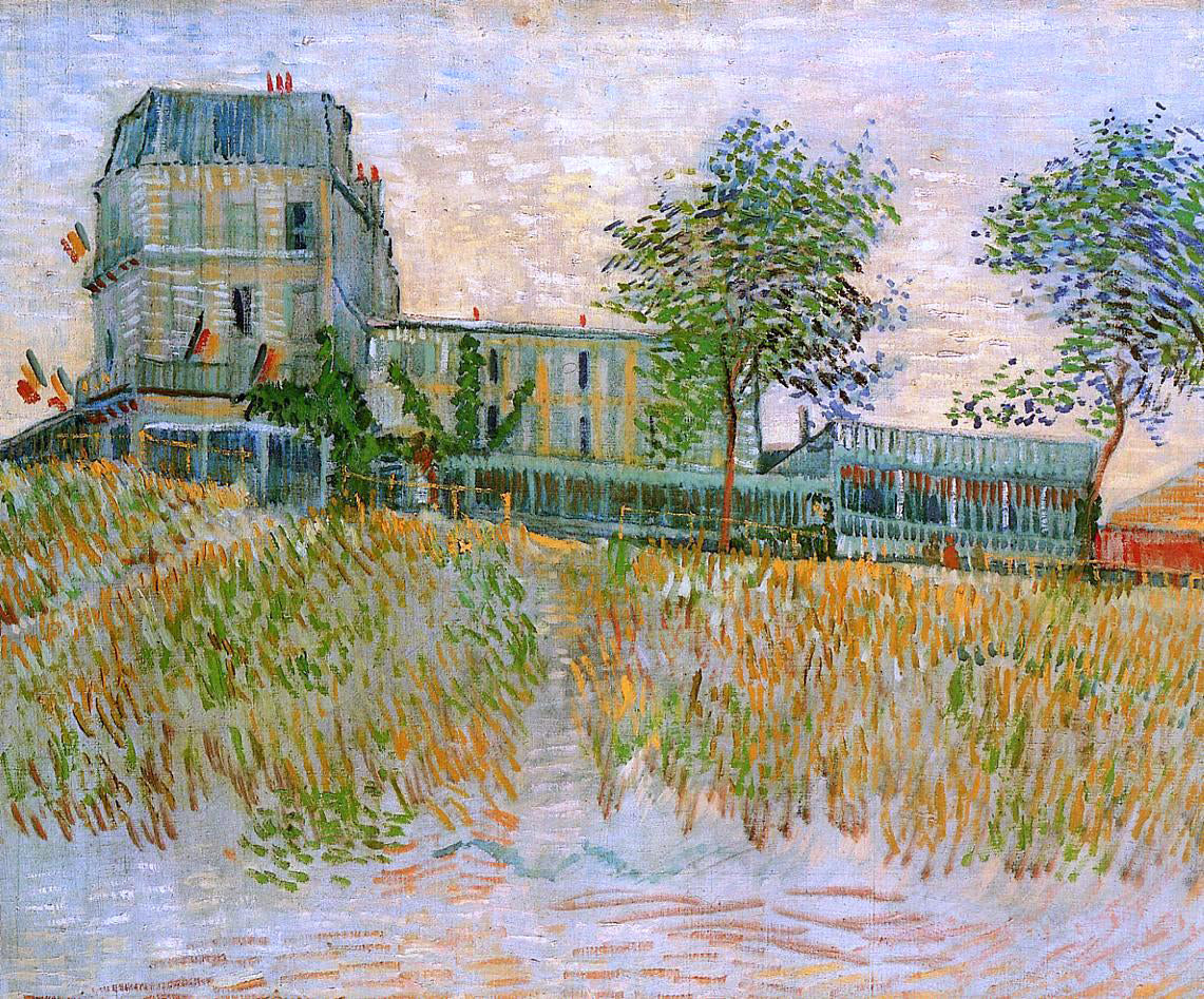 Vincent Van Gogh The Restaurant de la Sirene at Asnieres - Canvas Print