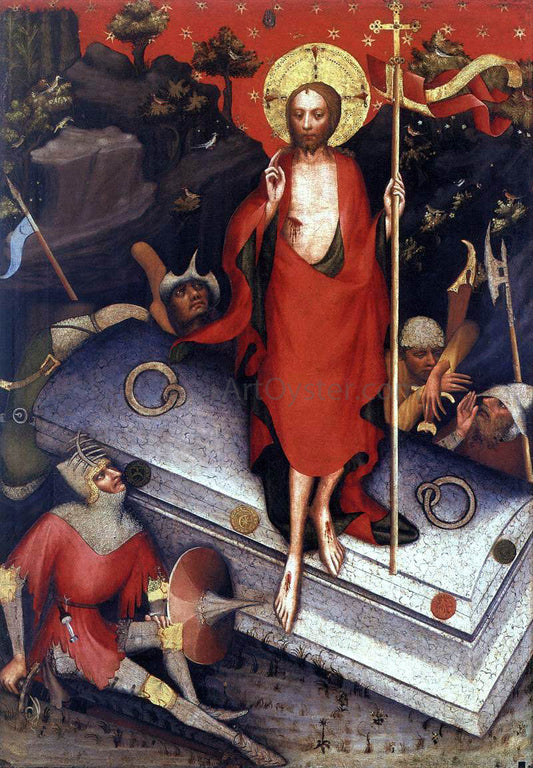 Master Trebon Altarpiece The Resurrection - Canvas Print