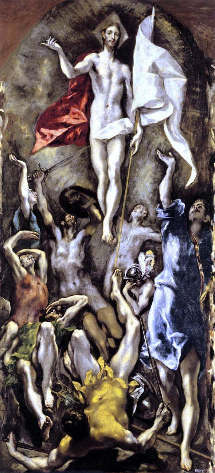 El Greco The Resurrection - Canvas Print