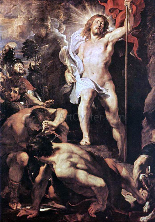 Peter Paul Rubens The Resurrection of Christ  (central panel) - Canvas Print