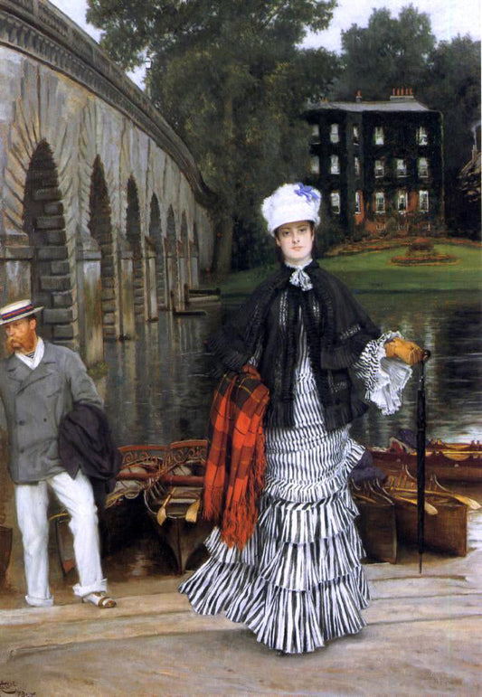 James Tissot The Return from the Boating Trip - Canvas Print