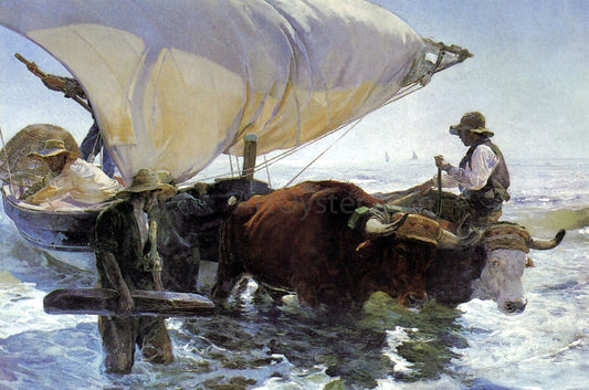 Joaquin Sorolla Y Bastida The Return of the Catch - Canvas Print