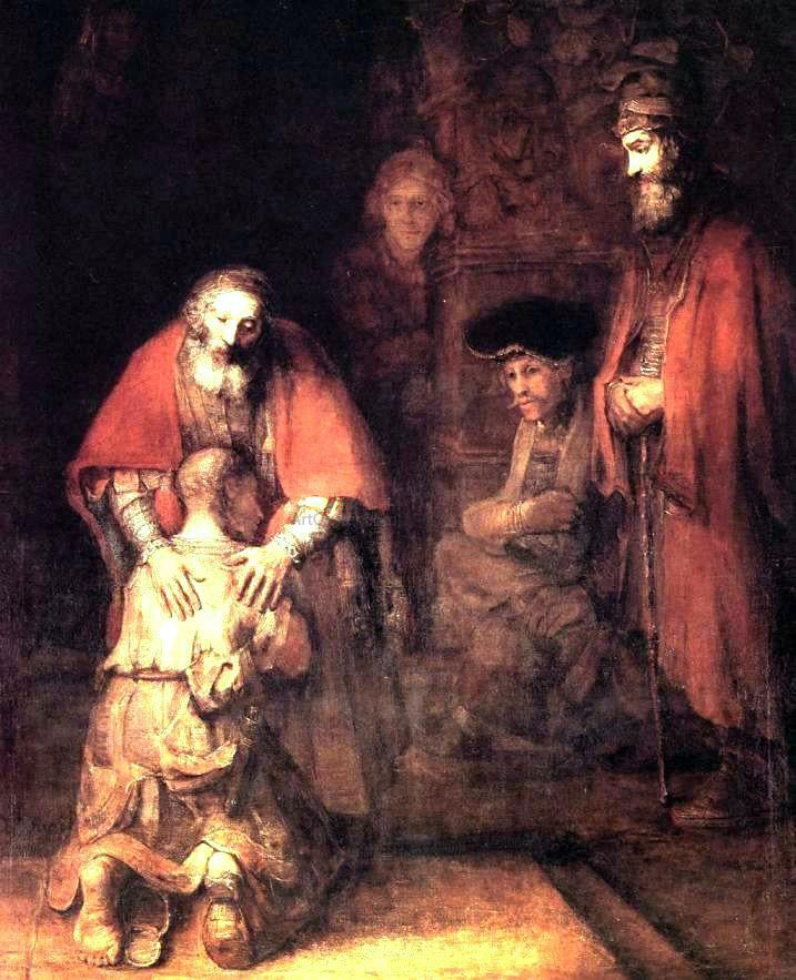 Rembrandt Van Rijn The Return of the Prodigal Son - Canvas Print