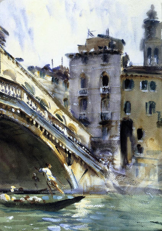 John Singer Sargent The Rialto: Venice - Canvas Print
