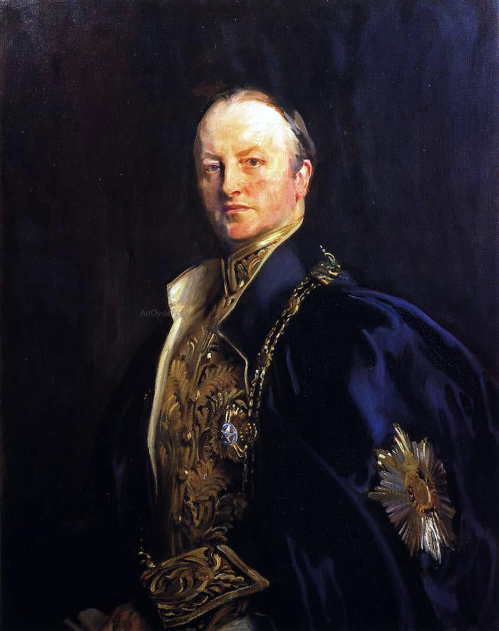 John Singer Sargent The Right Honourable Earl Curzon of Kedleston (George Nathanial Curzon) - Canvas Print
