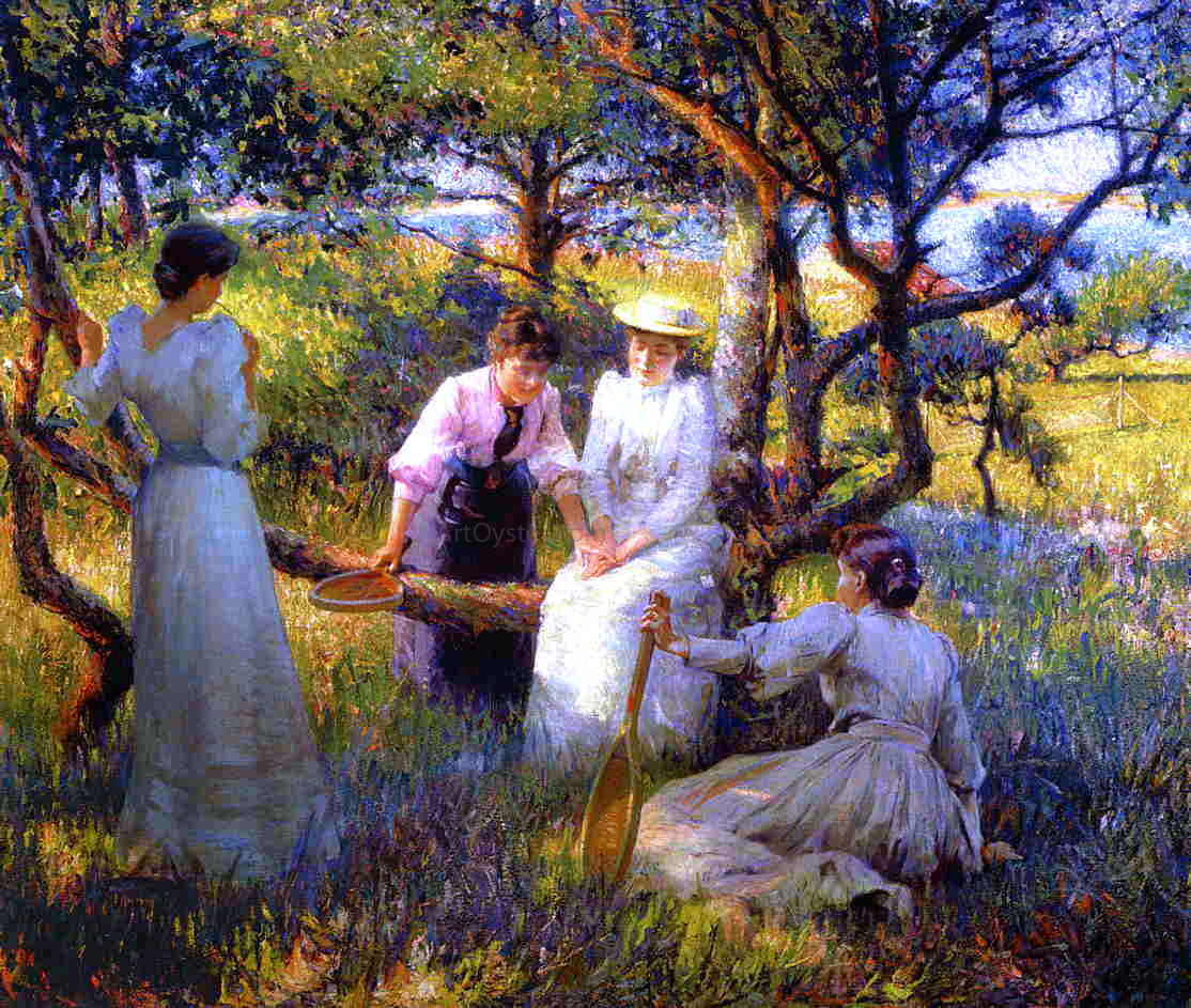 Robert Vonnoh The Ring - Canvas Print