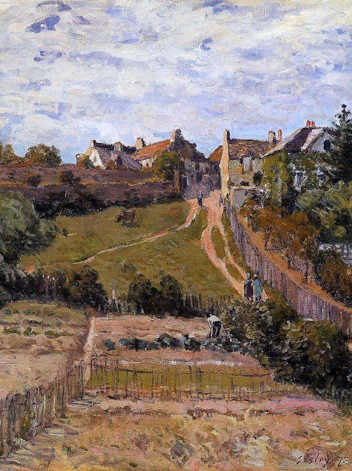 Alfred Sisley The Rising Path - Canvas Print