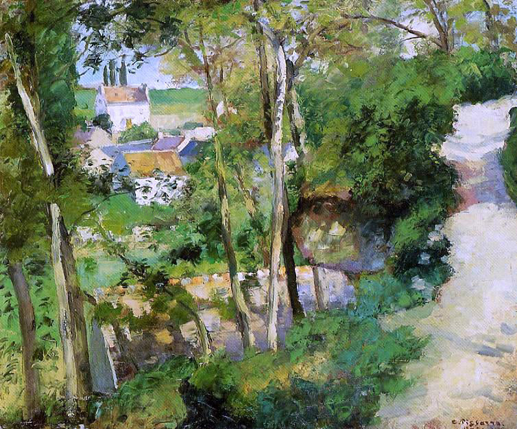 Camille Pissarro The Rising Path, Pontoise - Canvas Print