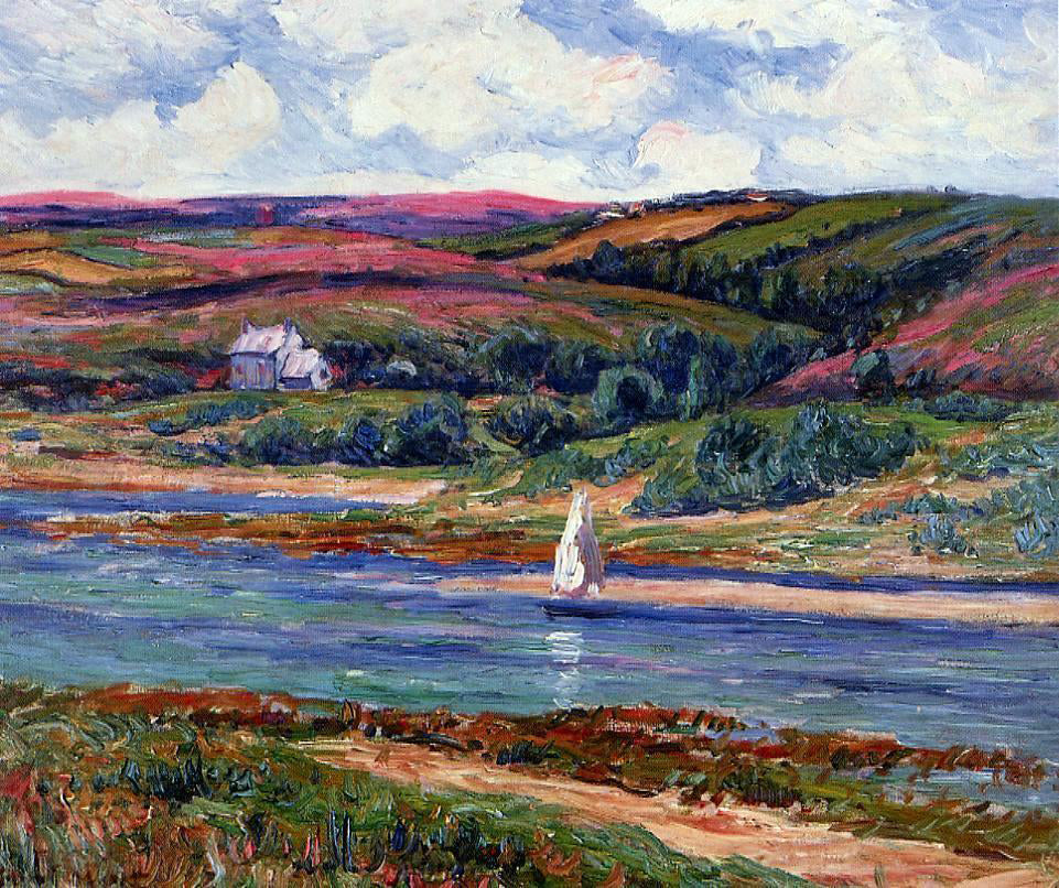 Henri Moret The River at Belon - Canvas Print