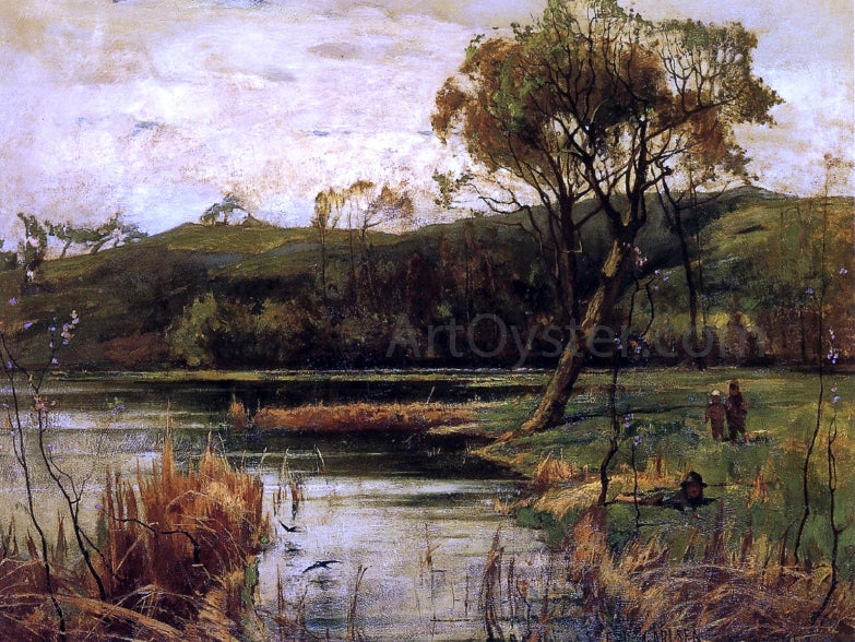 Emil Carlsen The River Bank - Canvas Print