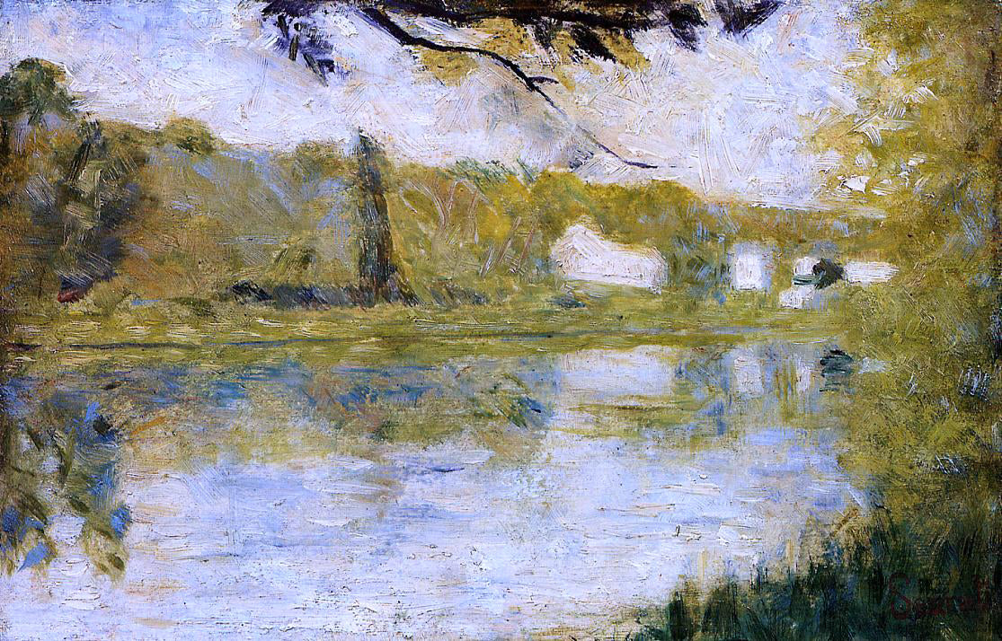 Georges Seurat The Riverside - Canvas Print