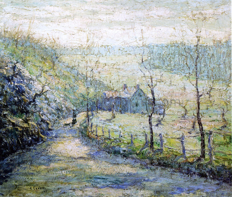 Ernest Lawson The Road - Canvas Print