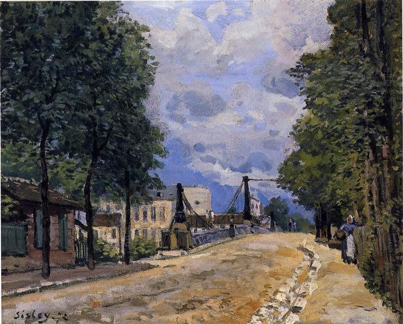 Alfred Sisley The Road from Gennevilliers - Canvas Print