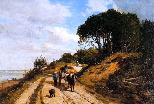 Eugene-Louis Boudin The Road from Trouville to Honfleur - Canvas Print
