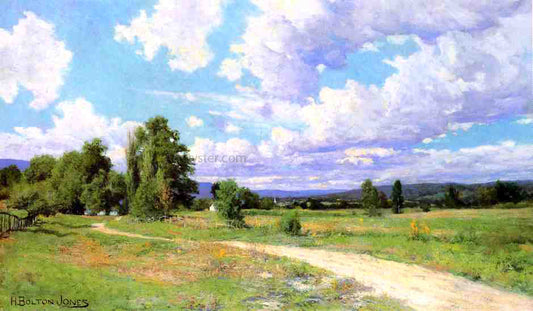 Hugh Bolton Jones The Road to the Village - Canvas Print