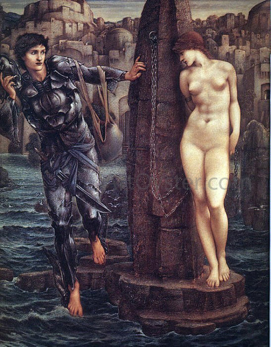 Sir Edward Burne-Jones The Rock of Doom - Canvas Print