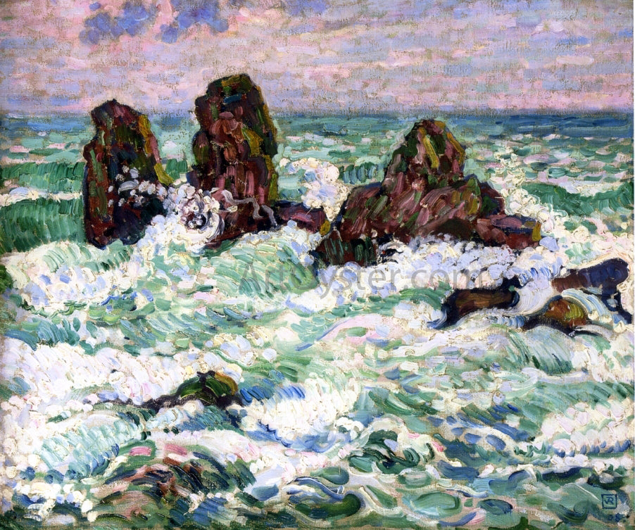 Theo Van Rysselberghe The Rocks - Canvas Print
