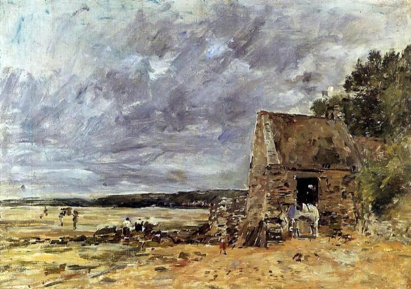 Eugene-Louis Boudin The Rocks at Saint-Vaast-la-Hougue - Canvas Print
