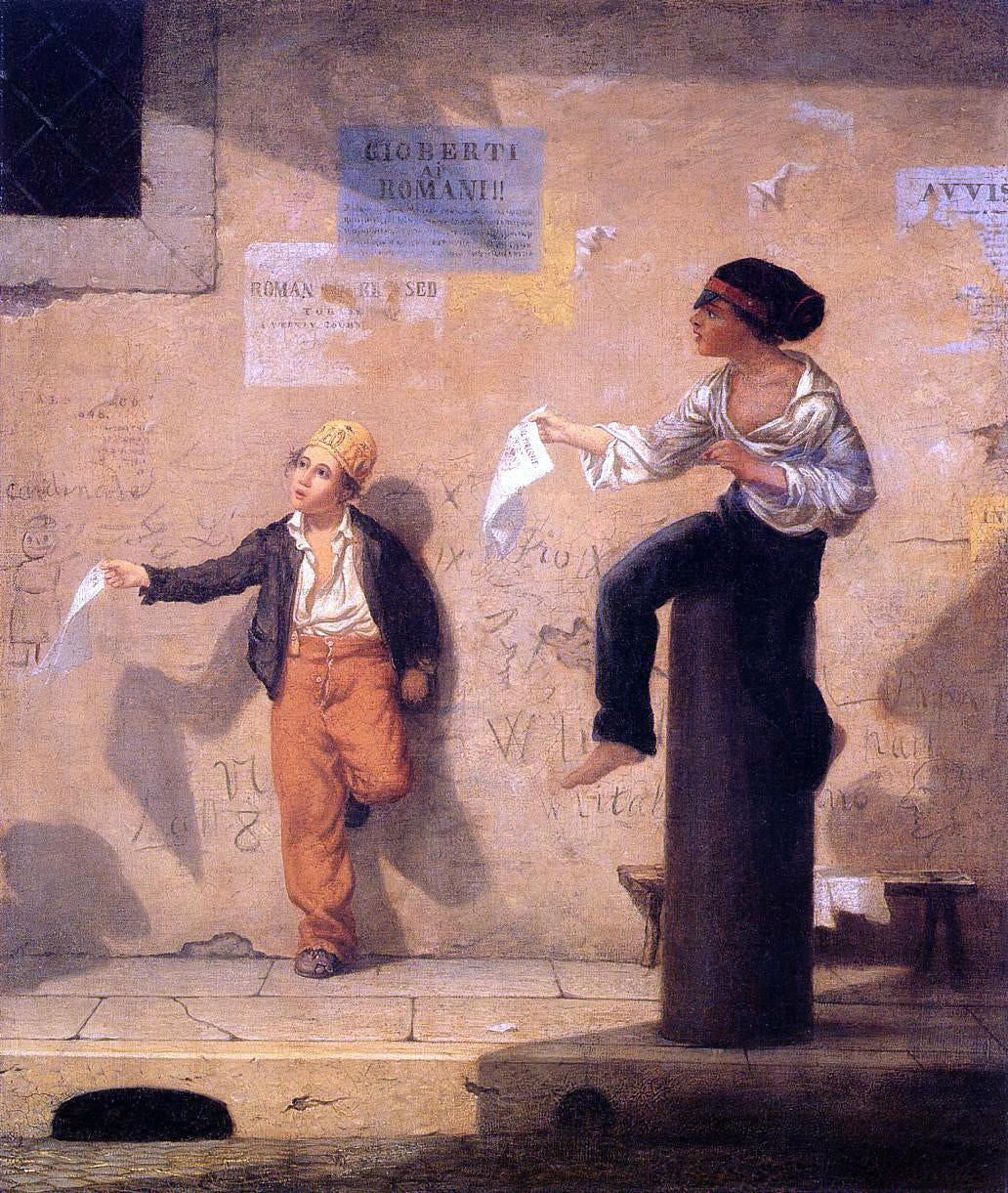Martin Johnson Heade The Roman Newsboys - Canvas Print