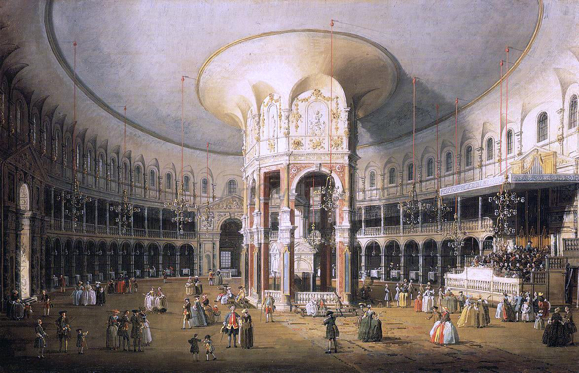 Canaletto The Rotunda of Ranelagh House - Canvas Print