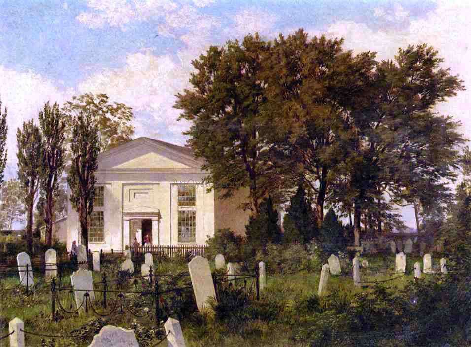 William Trost Richards The Roxborough Baptist Church - Canvas Print