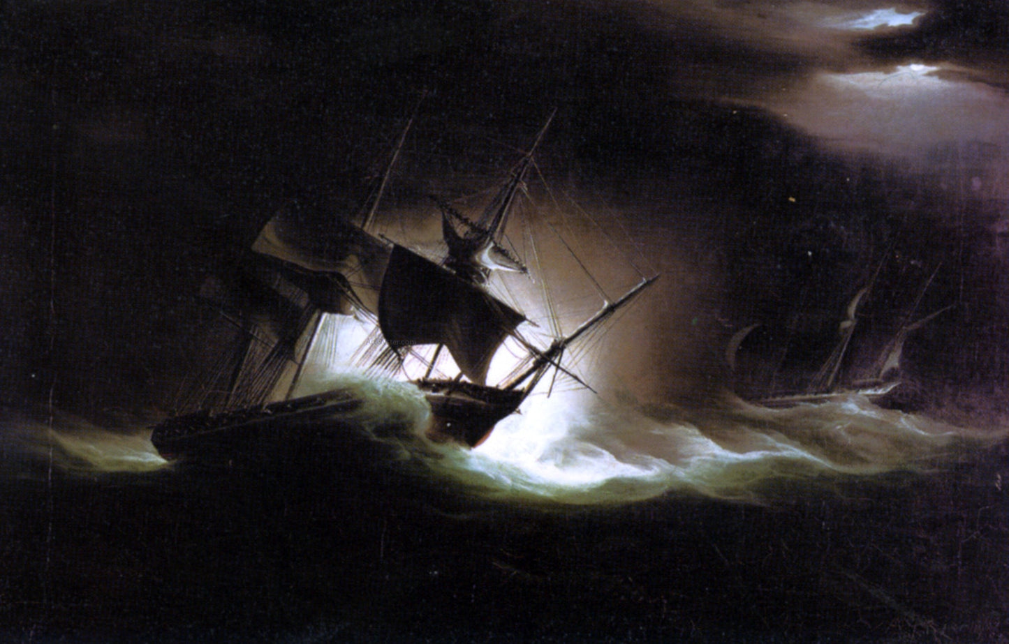 William Huggins The Royal George on Her Return from Ireland - Canvas Print