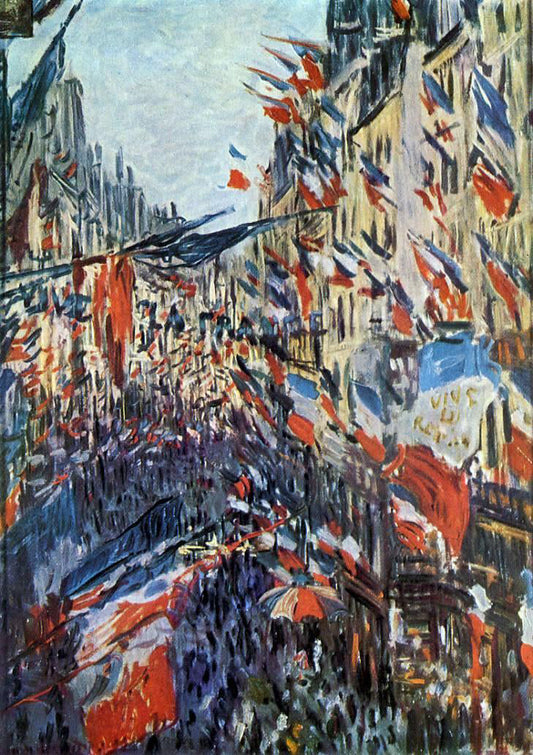 Claude Oscar Monet The Rue Saint-Denis, 30th of June 1878 - Canvas Print