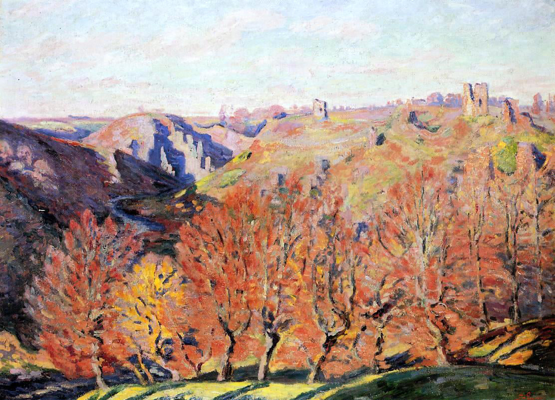 Armand Guillaumin The Ruins at Crozant - Canvas Print