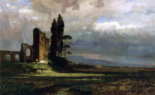 James Renwick Brevoort The Ruins of Tuscany - Canvas Print