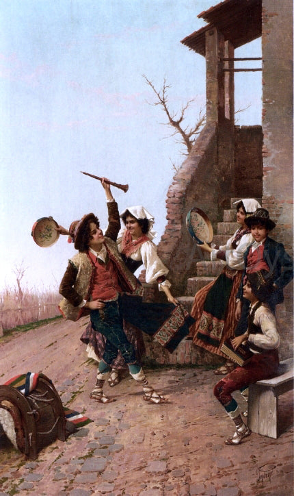 Filippo Indoni The Rustic Concert - Canvas Print