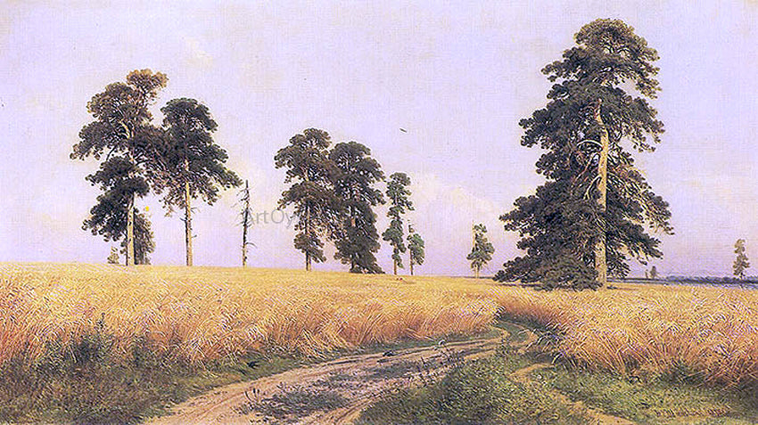 Ivan Ivanovich Shishkin The Rye Field, 1878 - Canvas Print