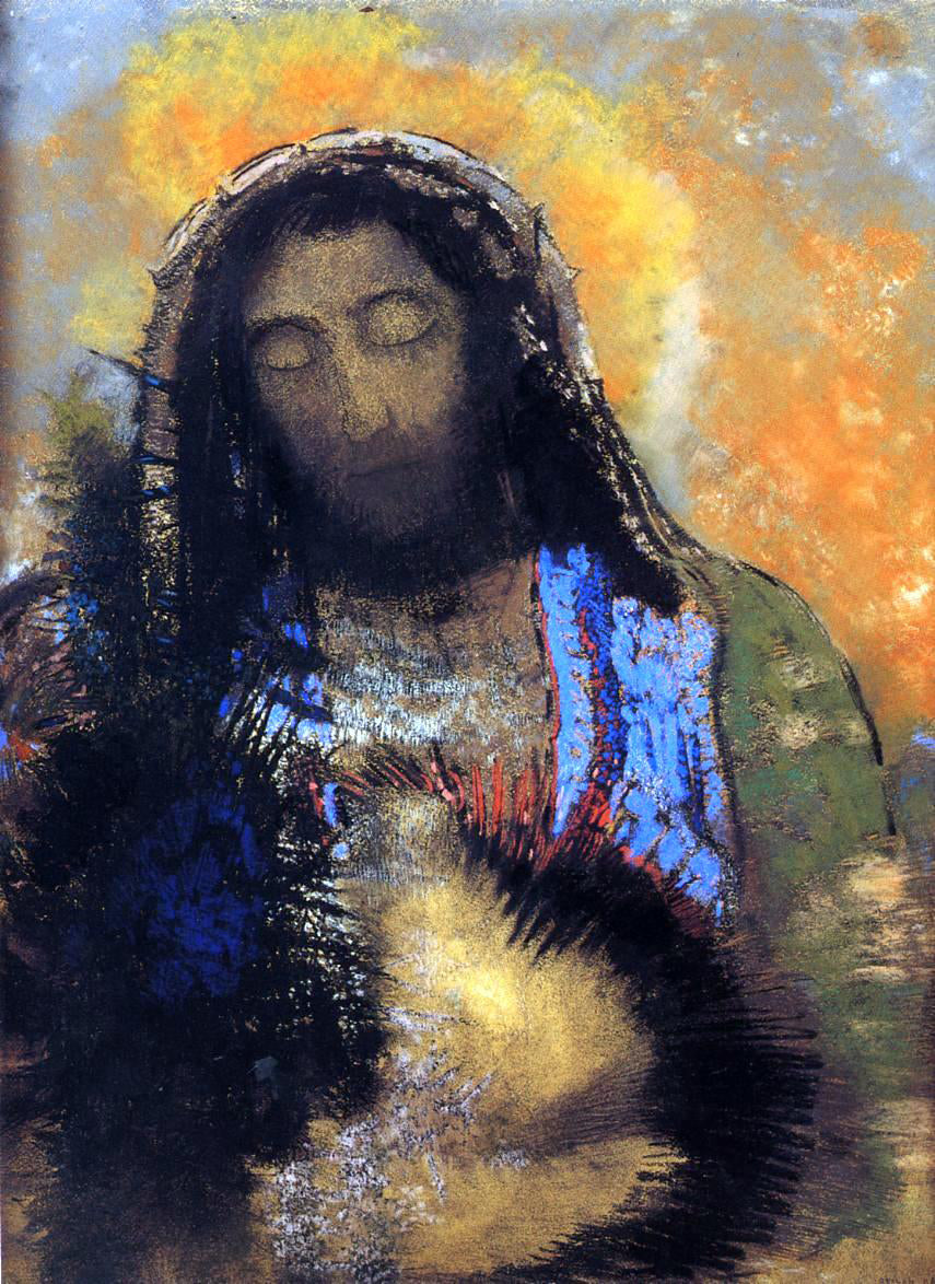Odilon Redon The Sacred Heart - Canvas Print