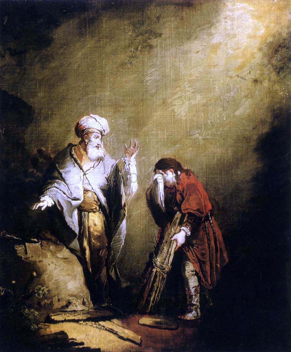 Christian Ernst Dietrich The Sacrifice of Isaac - Canvas Print
